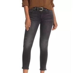 FRYE Black Sienna Cropped Skinny Jeans Mid-Rise
